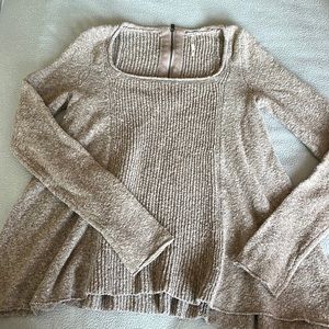Brown free people sweater